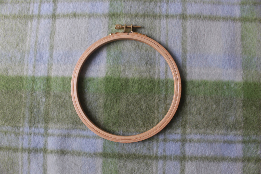 Beech Embroidery Hoops with gold-tone hardware
